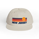 New Jersey retro sunset Surf Cap | vintage striped sun state hat-4