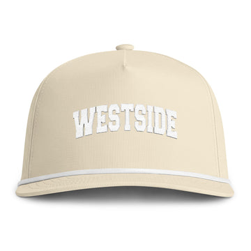 Buy ivory Westside Embroidered Rope Hat - Vintage Sunwashed Rope Cap, Comfort Colors