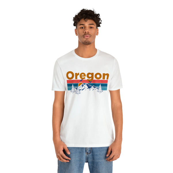 Oregon T-Shirt - Mountain Sunset Unisex Oregon Shirt