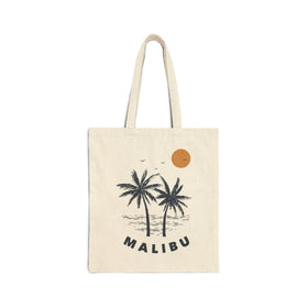 Malibu, California Tote Bag - Cotton Canvas Malibu Bag