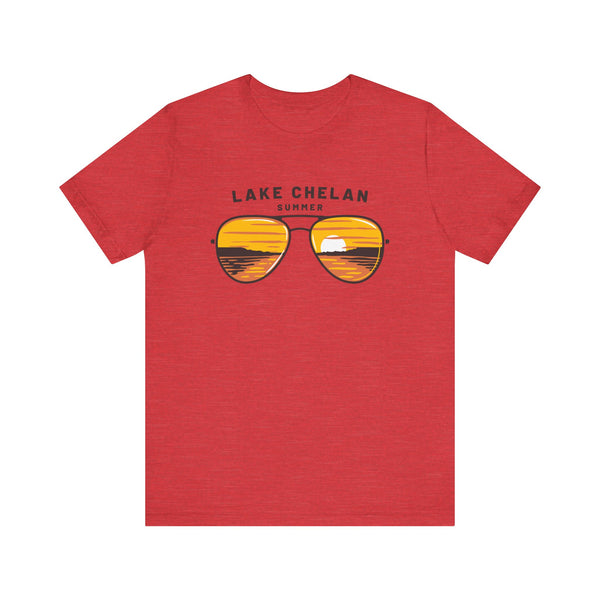 Lake Chelan, Washington T Shirt - Sunglasses Lake Graphic Tee