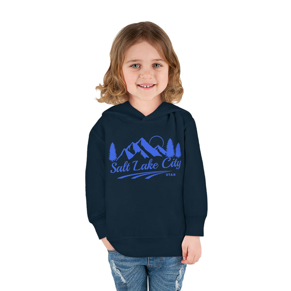 Salt Lake City, Utah Toddler Hoodie - Unisex Mountain Salt Lake City Pullover Sweatshirt, Kids Hooded Jumper, Utah Souvenir