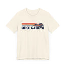 Lake Geneva, Wisconsin T Shirt - Retro Jetski PWC Graphic Tee-10