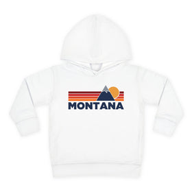 Montana Toddler Hoodie - Unisex Mountain Pullover Sweatshirt, Kids Hooded Jumper, Montana Souvenir