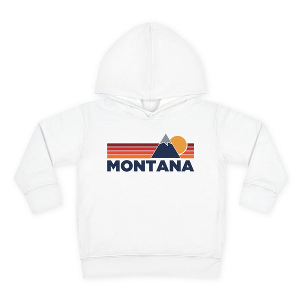 Montana Toddler Hoodie - Unisex Mountain Pullover Sweatshirt, Kids Hooded Jumper, Montana Souvenir