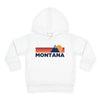 Montana Toddler Hoodie - Unisex Mountain Pullover Sweatshirt, Kids Hooded Jumper, Montana Souvenir