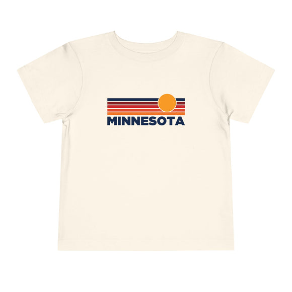 Minnesota Toddler T-Shirt - Retro Sun Tee