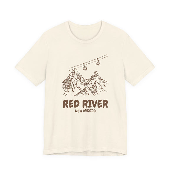 Red River, New Mexico Mountain T-Shirt — Vintage Gondola Ski Mountain Tee