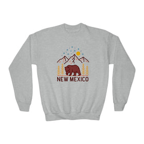 New Mexico Youth Sweatshirt - Unisex Kid's New Mexico Crewneck Sweatshirt