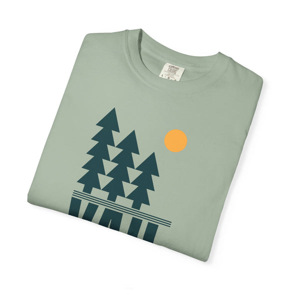 Vail, Colorado T-Shirt, Comfort Colors 100% Cotton Trees Tee - Pine Tree Graphic