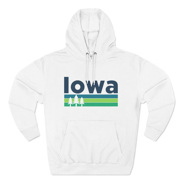 Premium Iowa Hoodie - Retro Unisex Sweatshirt