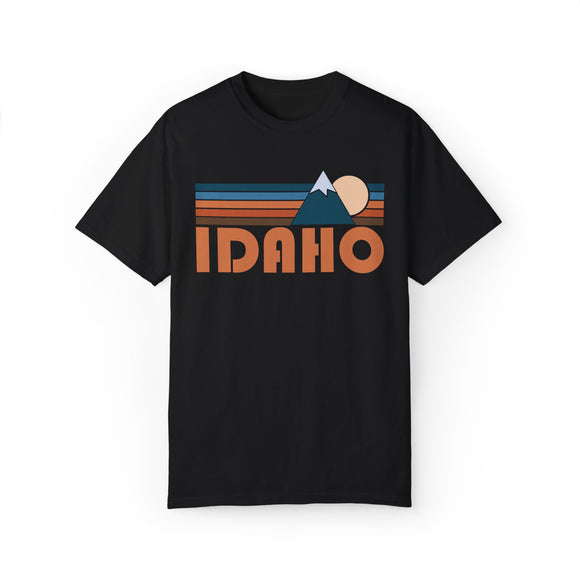 Idaho Graphic Tee, Comfort Colors Retro Unisex T shirt, Mountain Adventure Shirt