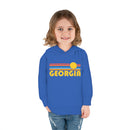 Georgia Toddler Hoodie - Retro Sunrise Unisex Georgia Toddler Sweatshirt-17