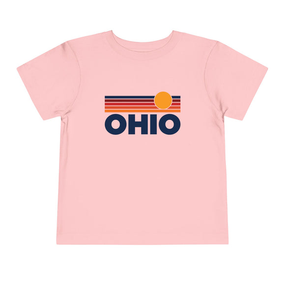 Ohio Toddler T-Shirt - Retro Sun Tee