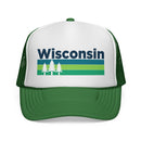 Wisconsin Retro Trees Trucker Hat - Vintage Style Wisconsin Cap-2