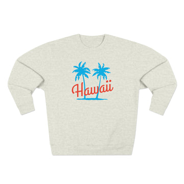 Buy oatmeal-heather Premium Hawaii Sweatshirt - Retro Unisex Sweatshirt