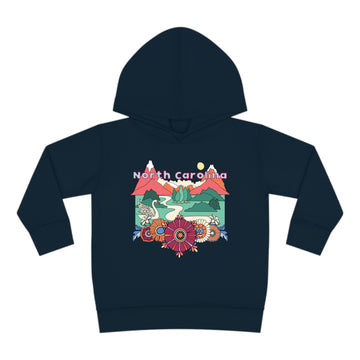 North Carolina Toddler Hoodie - Boho Mountain Unisex North Carolina Toddler Sweatshirt - 0