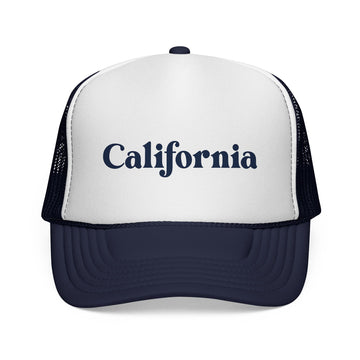 Buy dark-navy California Retro Mountains Trucker Hat