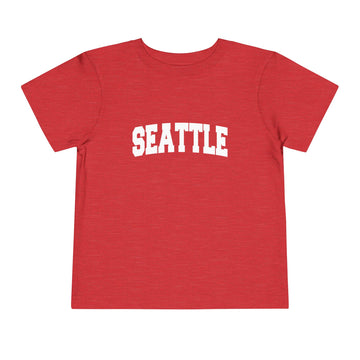 Buy heather-red Seattle, Washington Toddler Graphic Tee - Kids Seattle Vacation T-Shirt