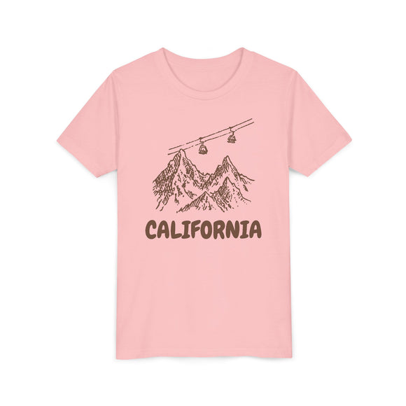California Youth T-Shirt — Vintage Gondola Ski Mountain Tee