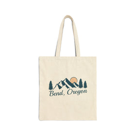 Bend, Oregon Cotton Canvas Tote Bag - 15" x 16"