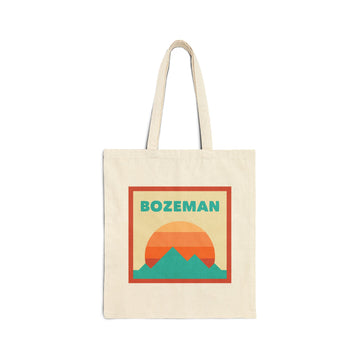 Bozeman, Montana Tote Bag, Cotton Canvas Tote Bag, Reusable Shopping Bag, Eco-Friendly Tote, Bozeman, Montana Gift