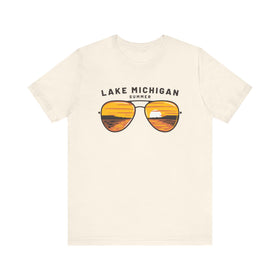 Lake Michigan T Shirt - Sunglasses Lake Graphic Lake Michigan Tee