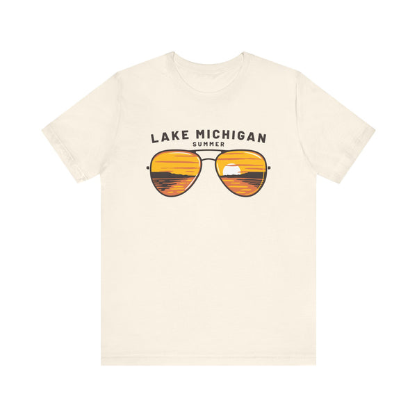 Lake Michigan T Shirt - Sunglasses Lake Graphic Lake Michigan Tee