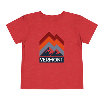 Buy heather-red Vermont Toddler T-Shirt - Retro Palm Tree Unisex Toddler Vermont Shirt