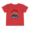 Vermont Toddler T-Shirt - Retro Palm Tree Unisex Toddler Vermont Shirt