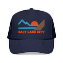 Salt Lake City, Utah Trucker Hat - Salt Lake City  Mountain Cap-1