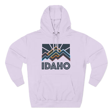 Buy lilac Idaho Hoodie - Retro Mountain Unisex Sweatshirt