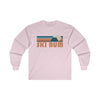Ski Bum Long Sleeve Shirt - Retro Unisex Ski Bum Long Sleeve Tee