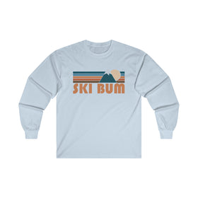 Ski Bum Long Sleeve Shirt - Retro Unisex Ski Bum Long Sleeve Tee