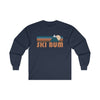 Ski Bum Long Sleeve Shirt - Retro Unisex Ski Bum Long Sleeve Tee