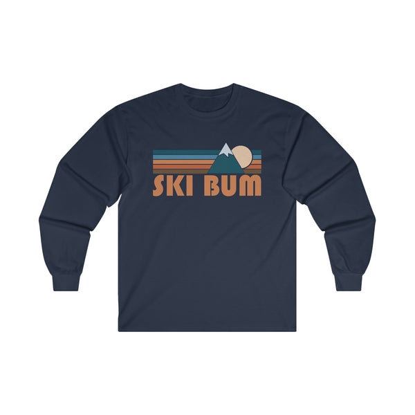 Ski Bum Long Sleeve Shirt - Retro Unisex Ski Bum Long Sleeve Tee