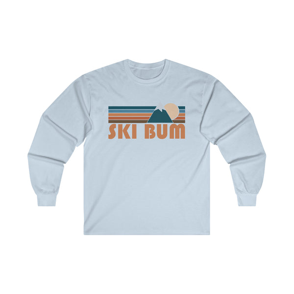 Ski Bum Long Sleeve Shirt - Retro Unisex Ski Bum Long Sleeve Tee