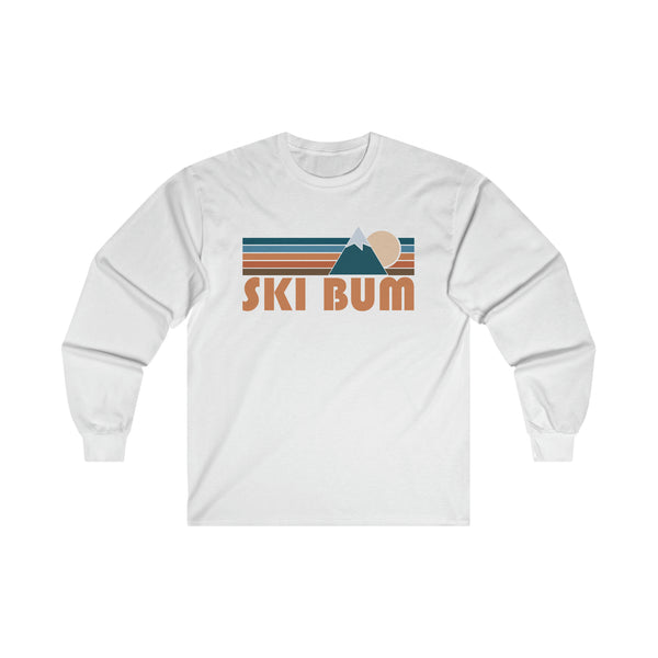 Ski Bum Long Sleeve Shirt - Retro Unisex Ski Bum Long Sleeve Tee