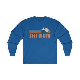 Ski Bum Long Sleeve Shirt - Retro Unisex Ski Bum Long Sleeve Tee