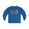 Ski Bum Long Sleeve Shirt - Retro Unisex Ski Bum Long Sleeve Tee
