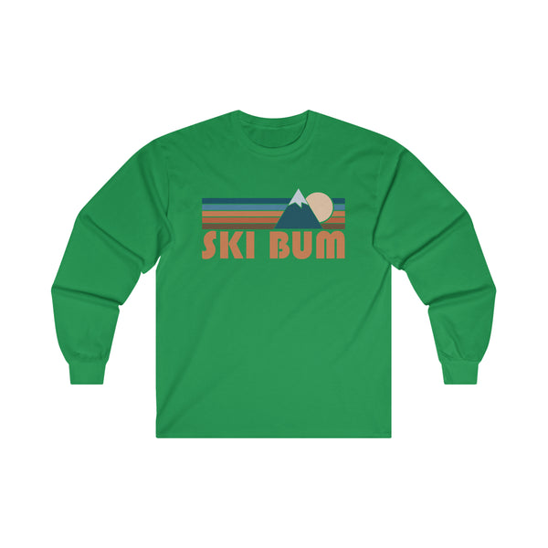 Ski Bum Long Sleeve Shirt - Retro Unisex Ski Bum Long Sleeve Tee