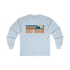 Ski Bum Long Sleeve Shirt - Retro Unisex Ski Bum Long Sleeve Tee