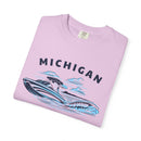 Michigan T Shirt, Comfort Colors Cotton 100% Cotton Wakeboard Boat Tee-16