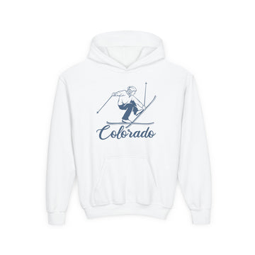 Colorado Youth Hoodie - Snow Ski Kids Colorado Hooded Sweatshirt