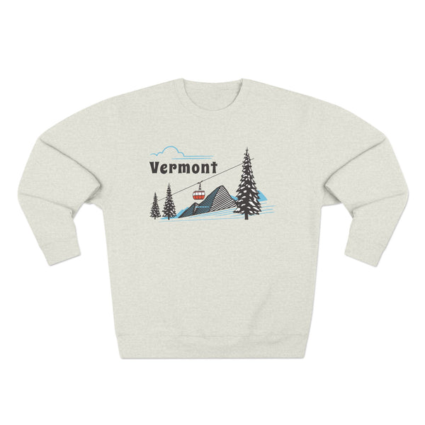Premium Vermont Sweatshirt Unisex Crewneck, Premium Sweatshirt, Crewneck Jumper, Ski Resort Apparel