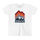Vermont Youth Shirt - Retro Mountain Vermont Kid's T-Shirt-2