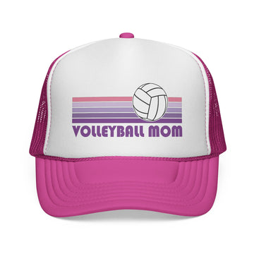 Buy pink Volleyball Mom Trucker Cap | Trucker Caps
