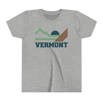 Buy athletic-heather Vermont Youth Graphic Tee - Kids T Shirt