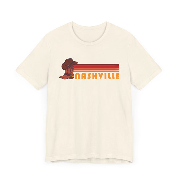 Nashville, Tennessee T-Shirt Retro Boots - Adult Unisex Nashville T Shirt