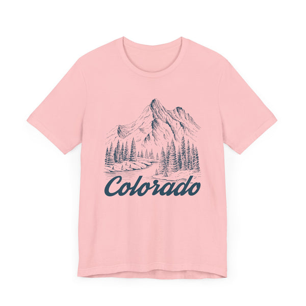 Colorado Graphic Tee - Mountain Illustration Colorado T Shirt